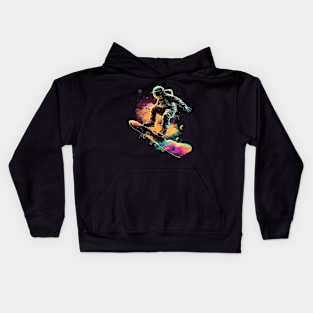 skater astroanut Kids Hoodie